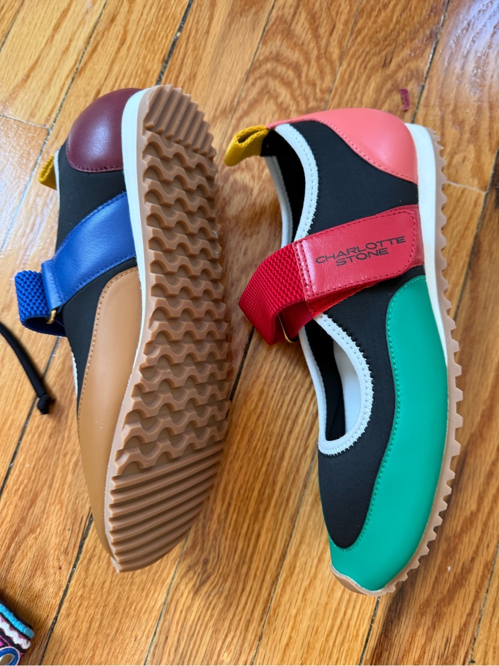 CHARLOTTE STONE Mable Colorblock Mary Jane Flats - Multicolor - size 7 - new - Picture 4 of 4